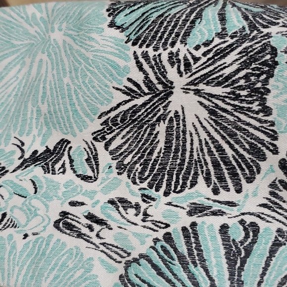 Suno turquoise crop jeans floral abstract pockets - Picture 8 of 8